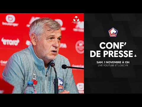 Suivez la confĂ©rence de presse avant LOSC - SCO Angers avec le CrĂ©dit Mutuel Nord Europe đïž
