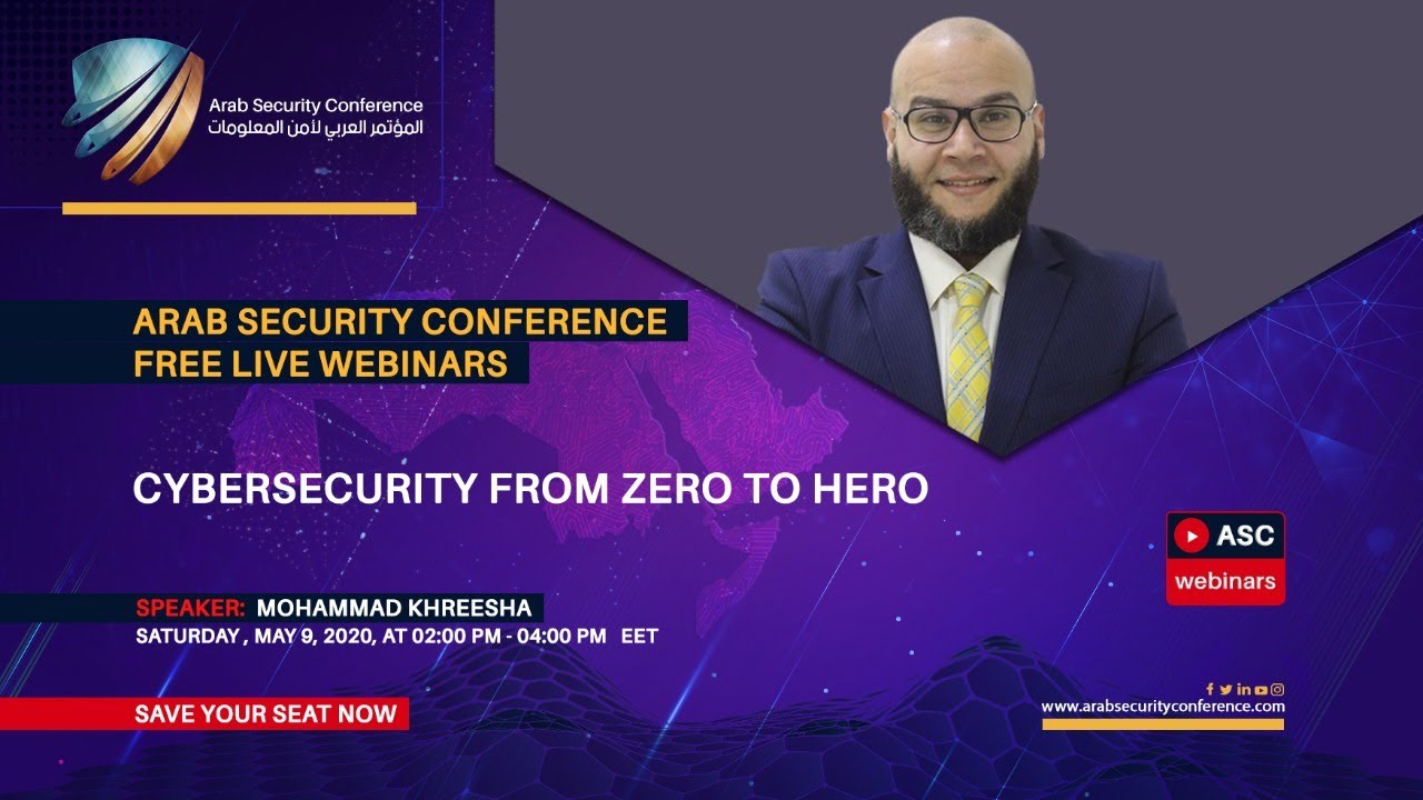 Master Cybersecurity from Beginner to Expert with ASC Webinars featuring Mohammad Khreesha 🔐