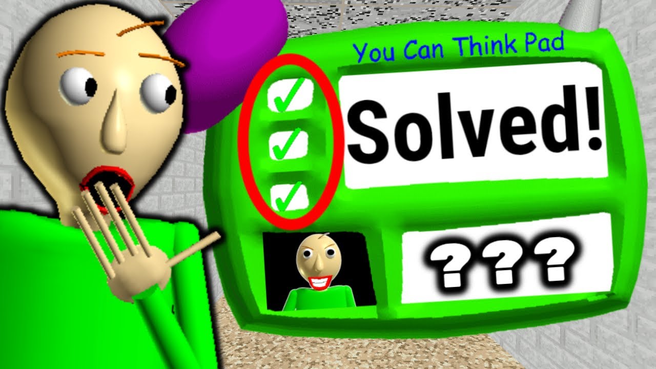 Nailed the Impossible Question! | Baldi's Basics 🎮
