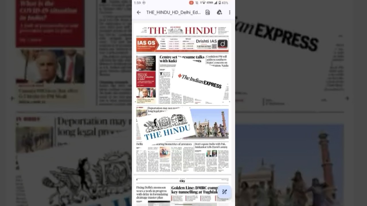 Download Hindu & Indian Express PDFs Before 6 AM β Quick & Easy Guide π