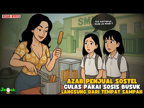 AZAB PENJUAL SOSTEL CULAS PAKAI SOSIS BUSUK LANGSUNG DARI TEMPAT SAMPAH || SINETRON AZAB