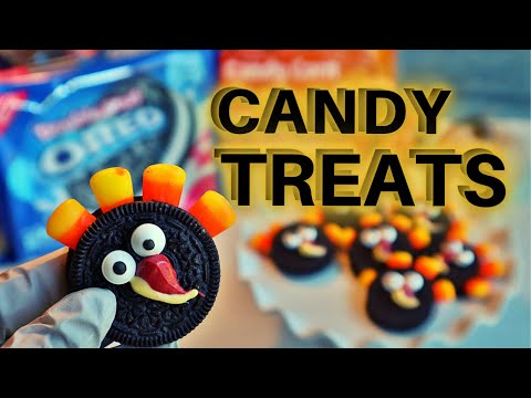 Oreo DIY Easy Halloween Treats | Fun Candy Turkey | DIY Easy Thanksgiving Treats | #shorts