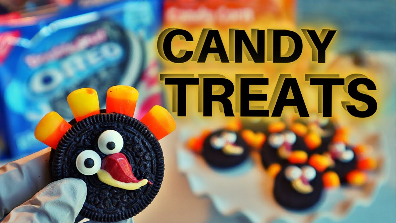 Create Cute Halloween & Thanksgiving Treats with Oreo & Candy Turkey 🎃🦃