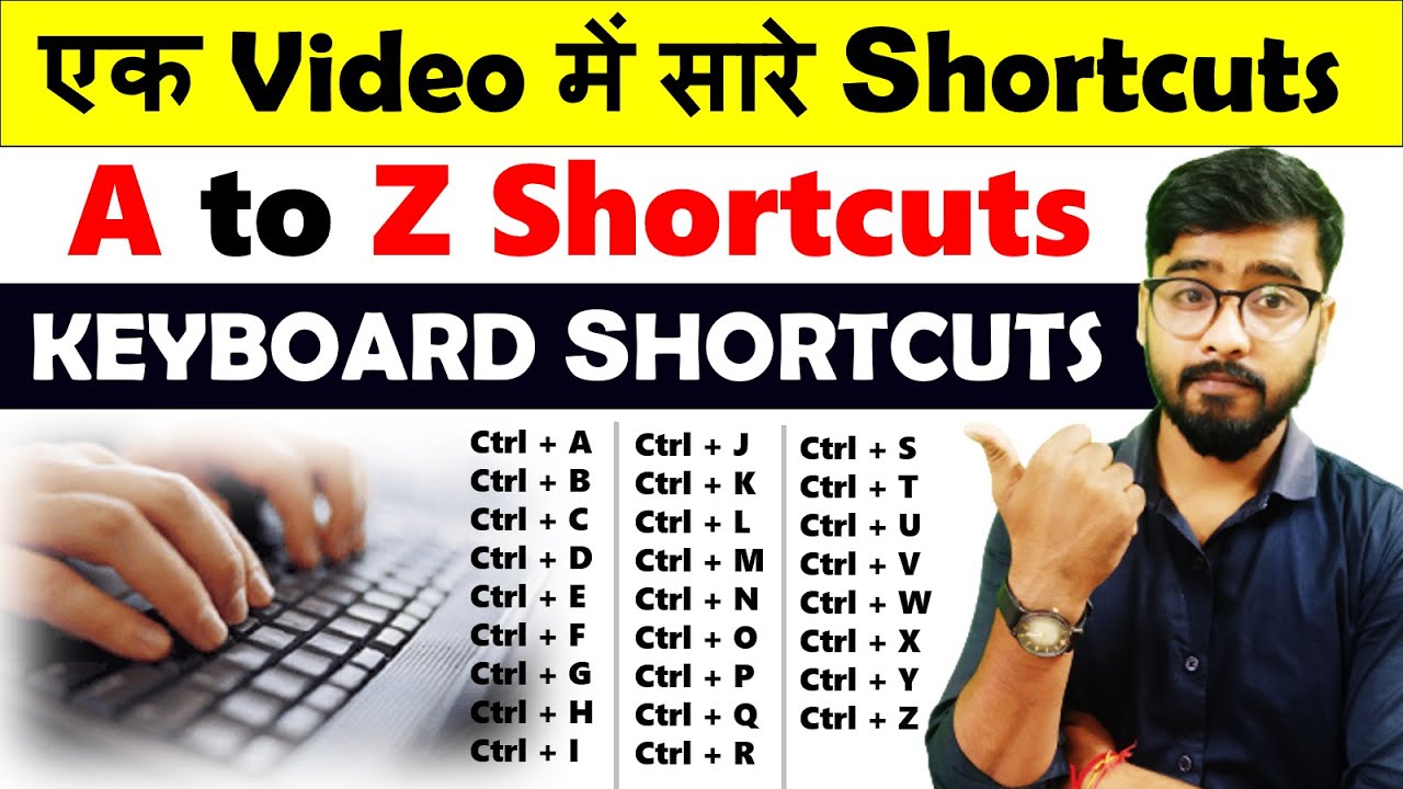 A to Z Keyboard Shortcut Keys Guide 📚