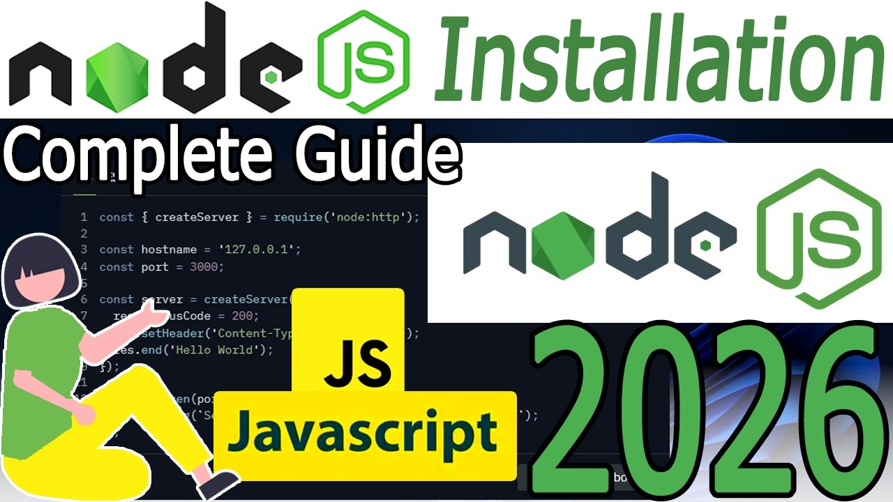 Install Node.js on Windows 10/11 (2026 Guide) 🖥️