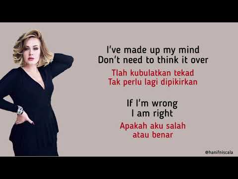 Adele - Chasing Pavements | Lirik Terjemahan