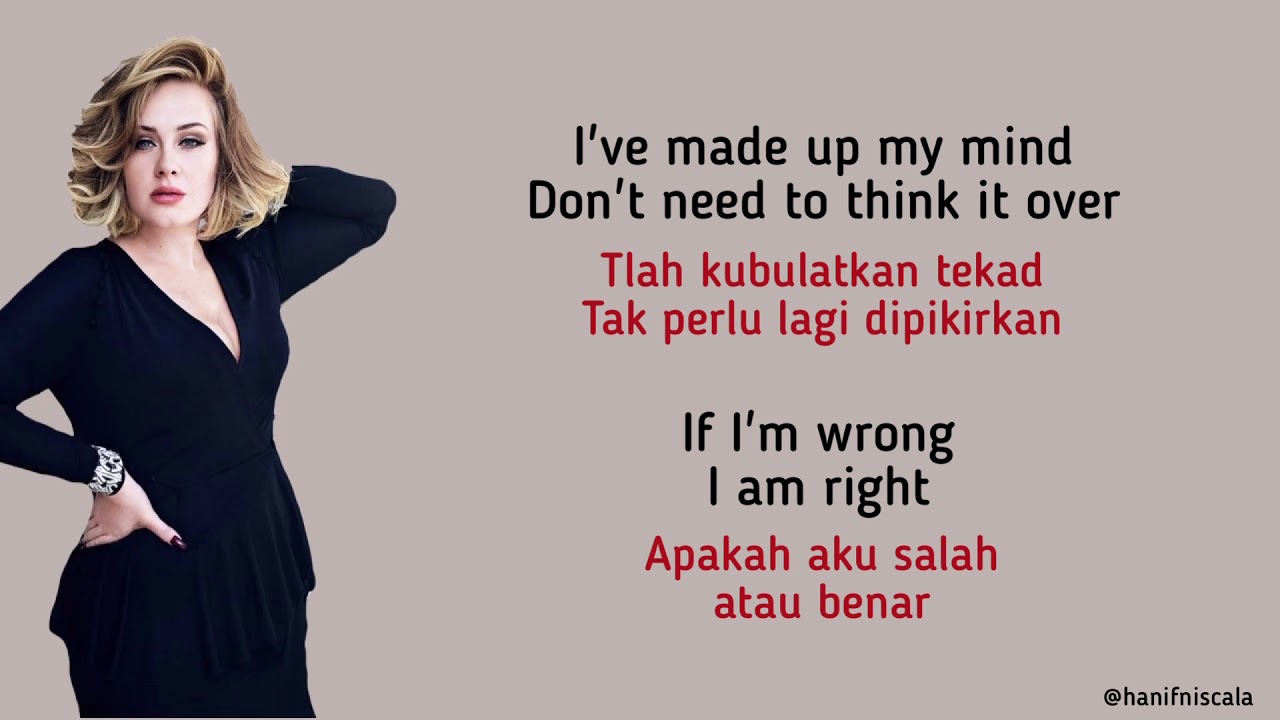 Adele - Chasing Pavements | Lirik & Terjemahan Indonesia 🎶