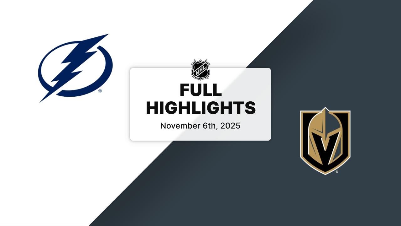 NHL Highlights: Lightning vs. Golden Knights (Nov 6, 2025)