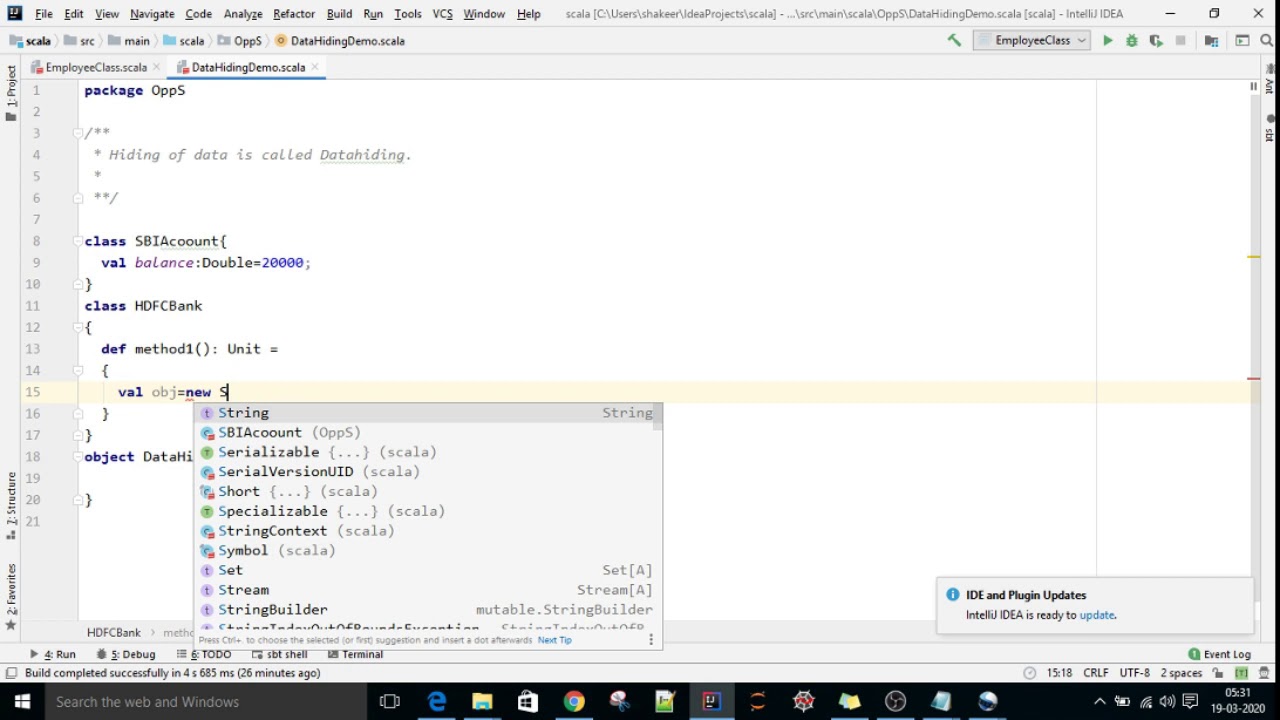 27. Data Hiding in Scala with 'protect' Keyword 🔒