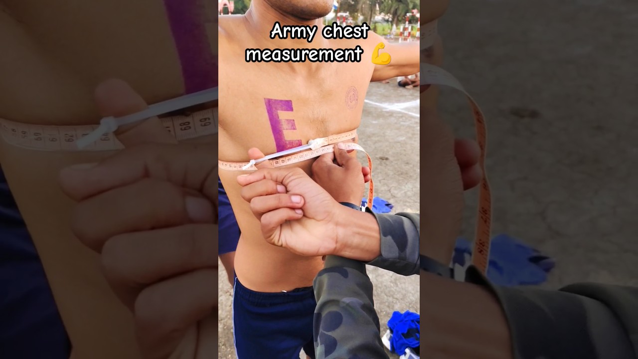 Army Chest Measurement Tips 🥷💪
