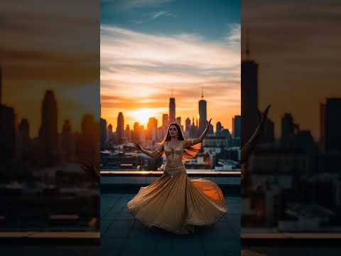Sunset Rooftop Flow | Belly Dance at Golden Hour #BellyDance #SunsetDance #CinematicVibes