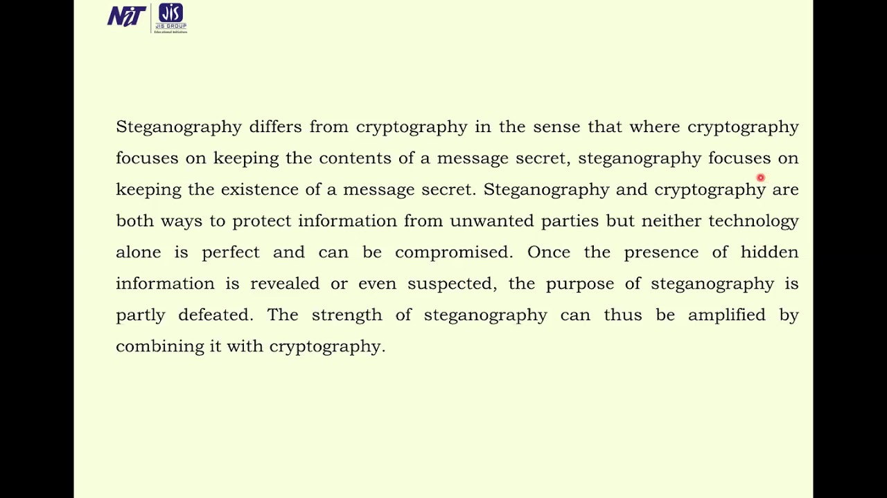Mastering Digital Image Security: Steganography Techniques & Insights | EC 605C Lecture 8