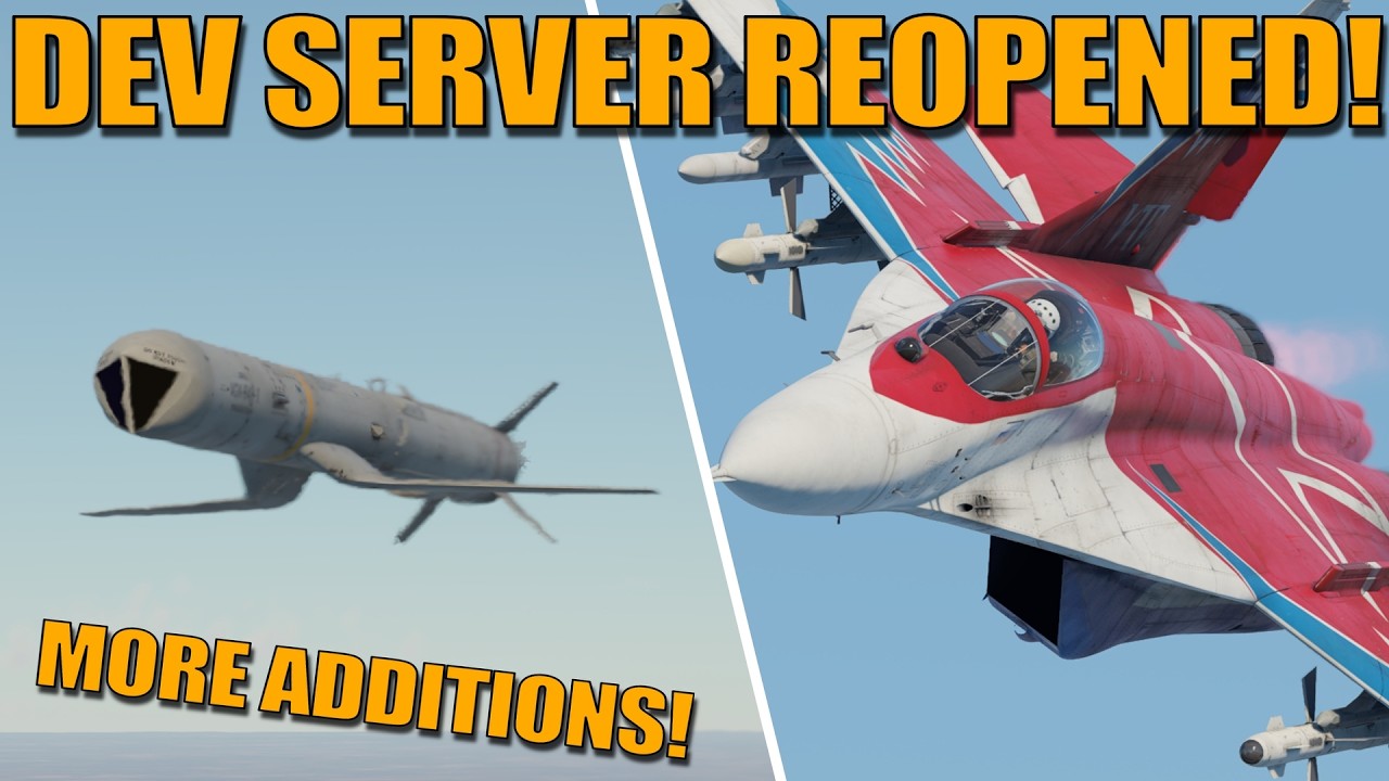 DEV SERVER REOPENED! NEW AGM-84H! NEW PHYSICS! SKINS & MORE ADDITIONS! - War Thunder