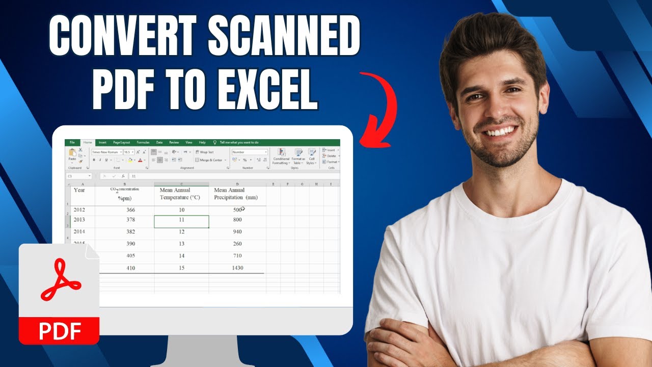 Convert Scanned PDF to Excel Easily π