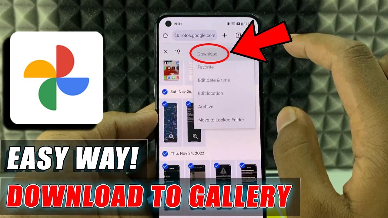 Transfer Photos from Google Photos to Gallery 📱