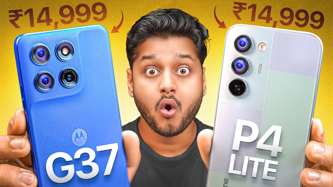 Moto G37 Power VS Realme P4 Lite | 7000 mAh Battery, Dimensity 6400, Amazing Display