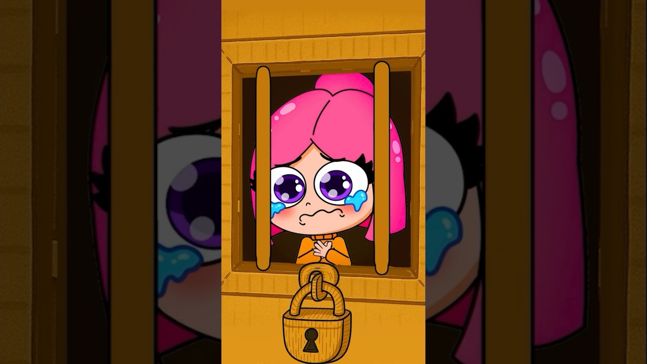 Сбеги из картонной тюрьмы: челлендж #луана #анимация #мультик