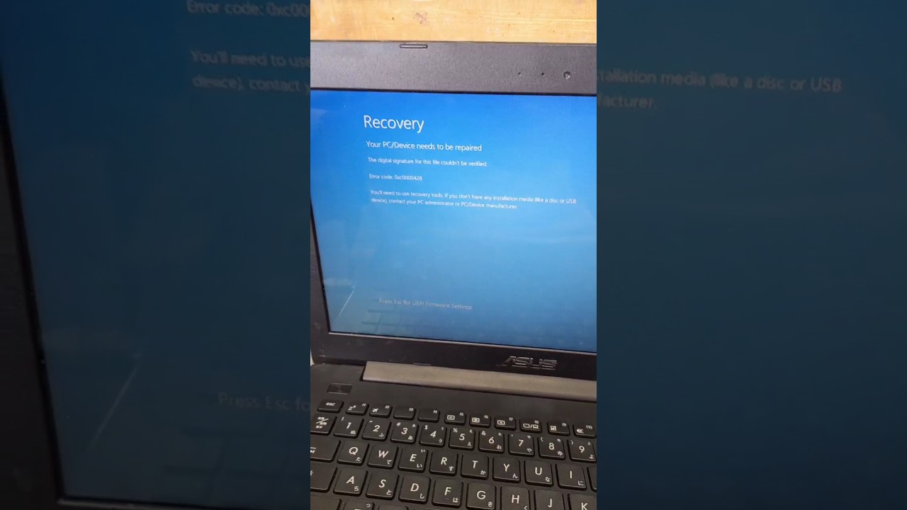 Recovery options in window 10/ whtas problem