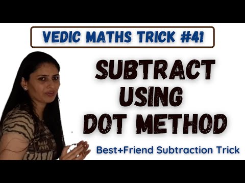 Subtract using Dot Method - Best Friend Subtraction Trick - Vedic Maths Trick #41 #VedicMaths #Trick
