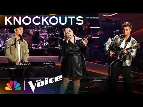 DEK of Hearts' Captivating Harmonies on Lady A Song Earn MIC DROP | The Voice Knockouts | NBC