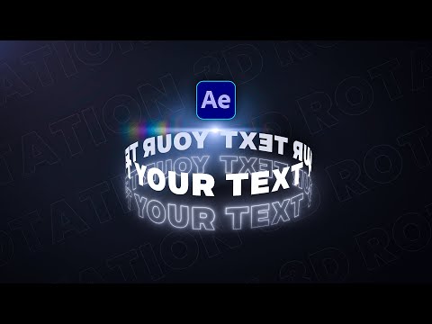 How to Animate 3D Rotating Text in After Effects (No Plugins)