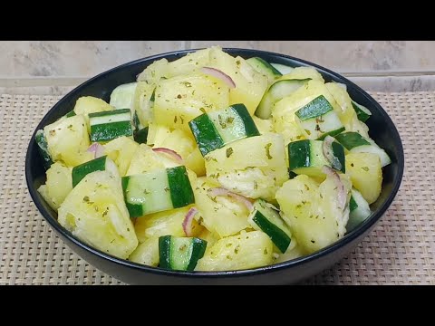 HEALTHY AND REFRESHING CUCUMBER PINEAPPLE SALAD! QUICK AND EASY RECIPE!