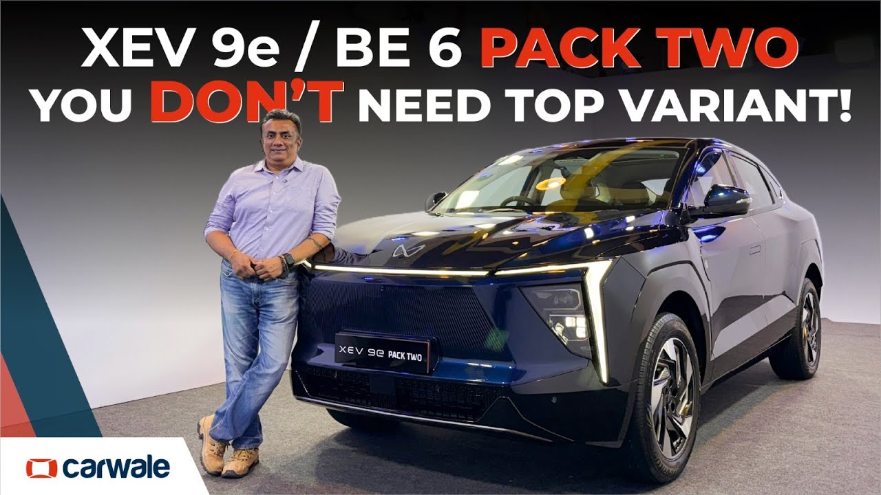 Mahindra BE 6 & XEV 9e Pack Two Variants Walkaround | Features, Tech, Interior & Space Detailed