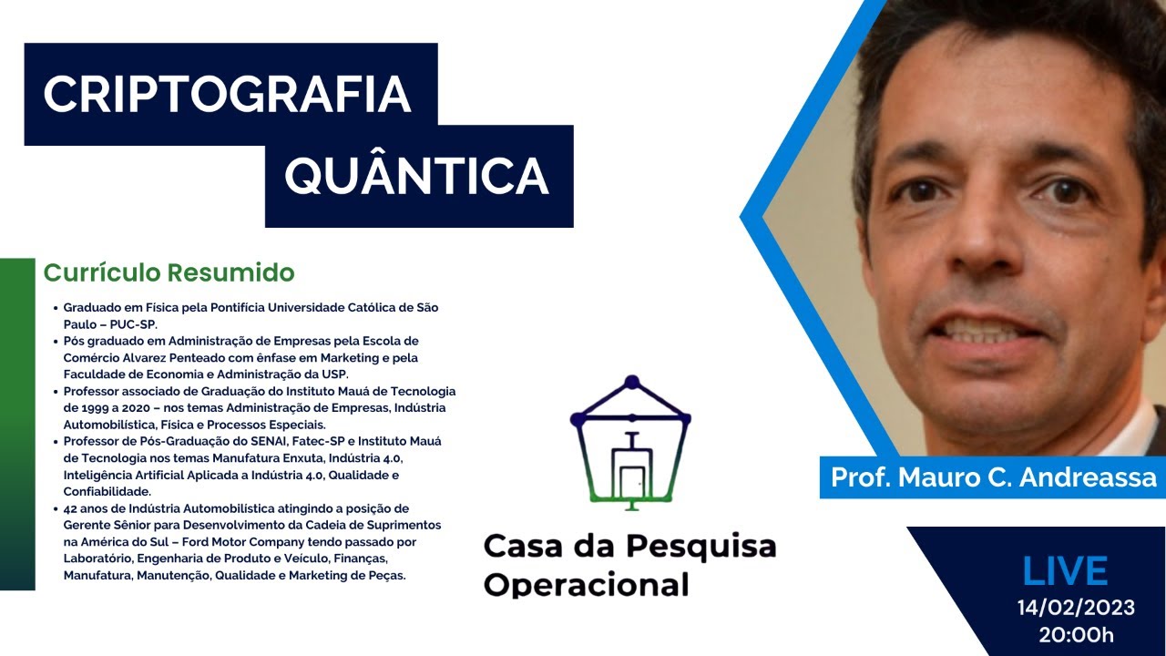 Descubra os Segredos da Criptografia Quântica ao Vivo! 🔐 14/Fev às 20h