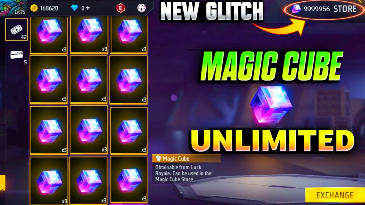 Viral Free Fire Magic Cube Glitch 🤩 | ROCK GAMING 07