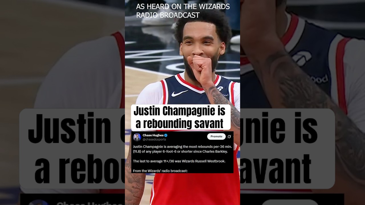 Justin Champagnie is one of the best undersized rebounders in the NBA #nba #basketball #wizards