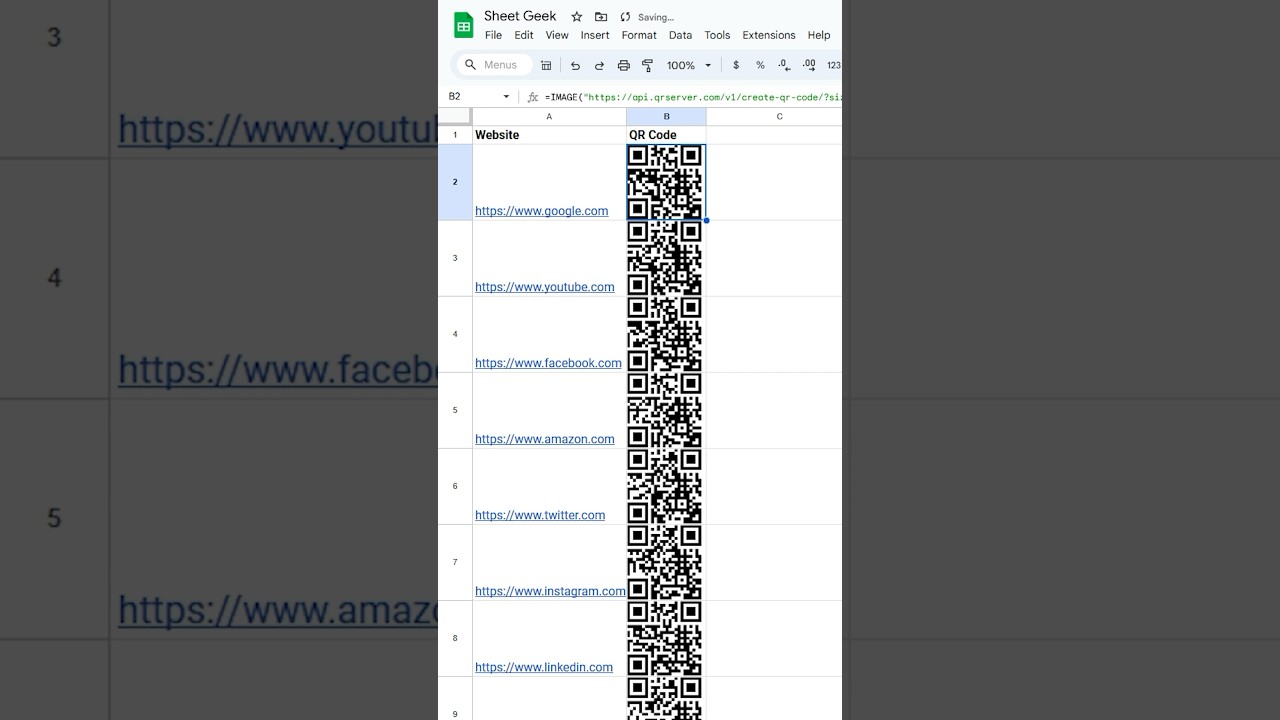 Quick Guide to Creating QR Codes in Google Sheets 📊