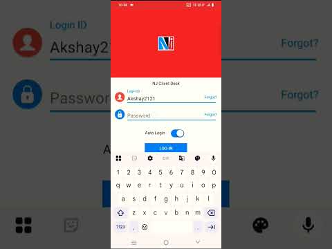 How to login in NJ Client Desk App