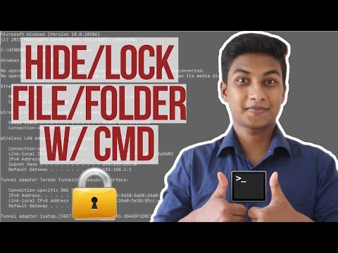 Hide Personal Files/Folder Securely with Command Prompt (Cmd)