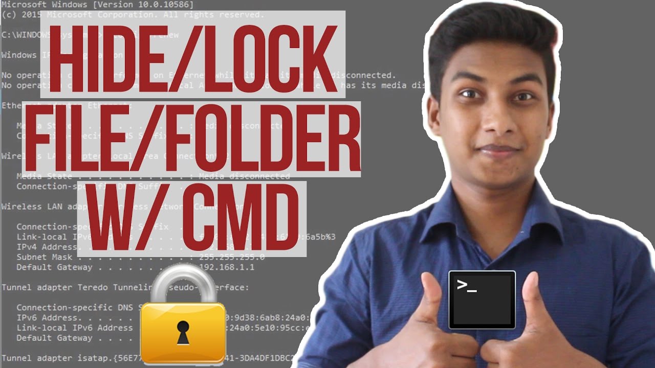 Securely Hide Files & Folders Using Command Prompt (Cmd) π