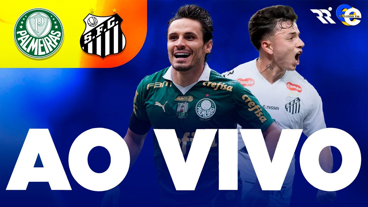 PALMEIRAS X SANTOS AO VIVO COM IMAGENS CAMPEONATO BRASILEIRO | Rede Ronaldo