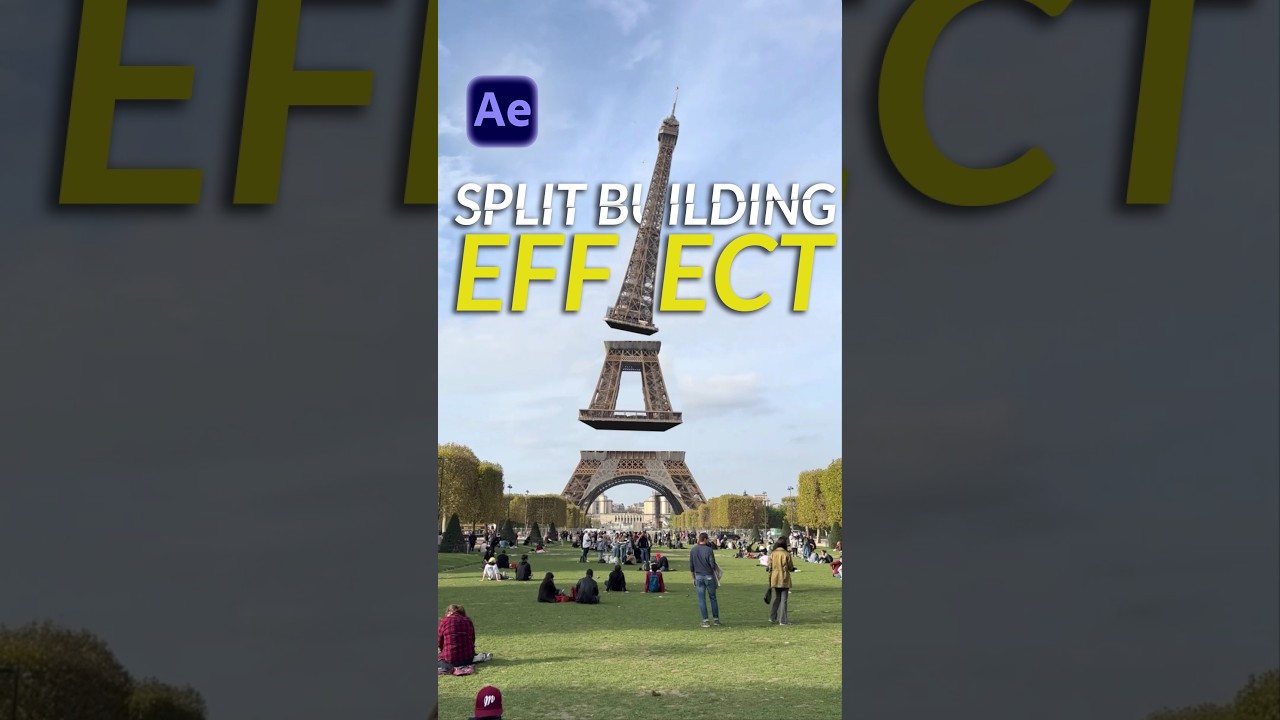 3d Build Split Effect | After Effects #tutorial π₯