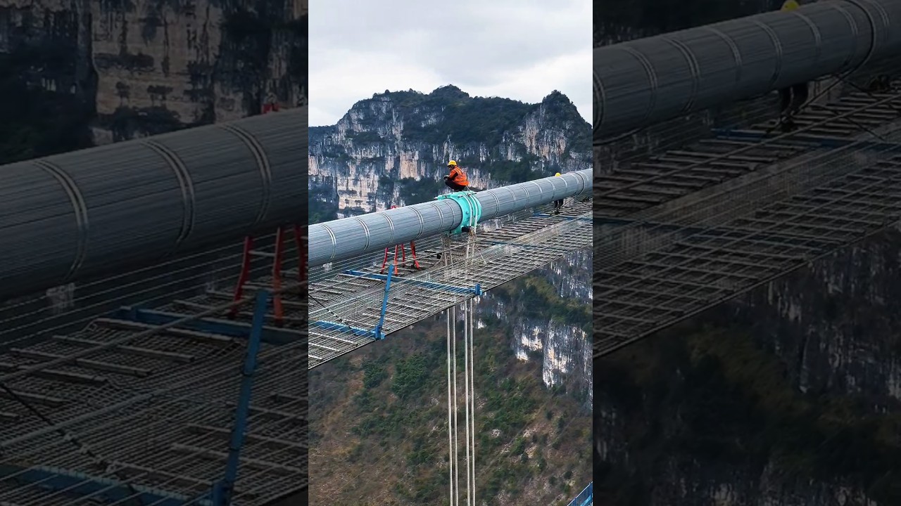 World's Tallest Bridge Under Construction in Guizhou 🌉