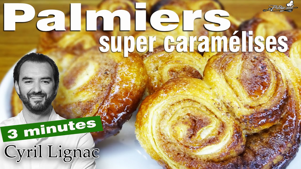 Palmiers Caramélisés de Cyril Lignac en 3 Min 🍬