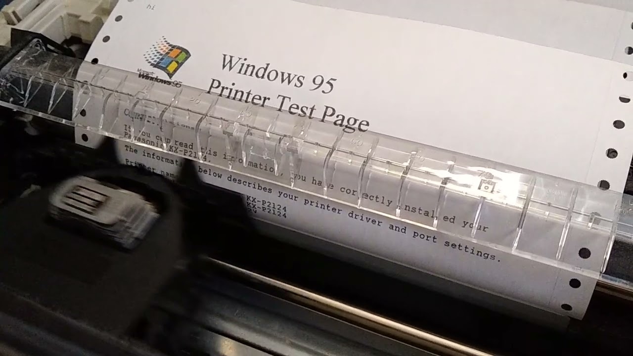 See the Panasonic KX-P2135 Color Dot Matrix Printer in Action! 🎨
