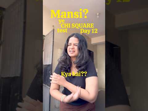 Chi Square test #simplystatistics day12 #mapsychology #statisticsinpsychology #psychology