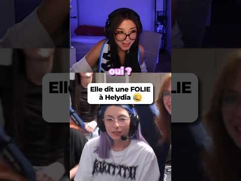 La DINGUERIE qu'elle m'a dit 😂 #helydia #pourtoi #twitch