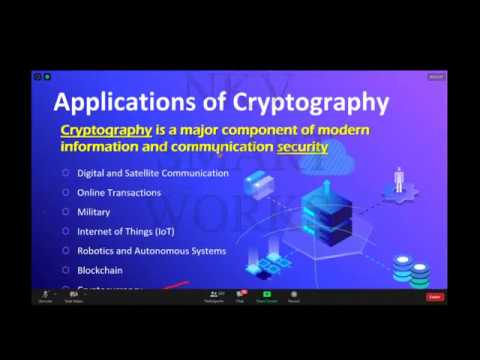 International Webinar on"Application of Cryptography in Communication Engineering”
