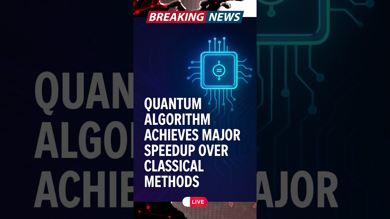 Revolutionary Quantum Algorithm Outperforms Classical Techniques 🚀