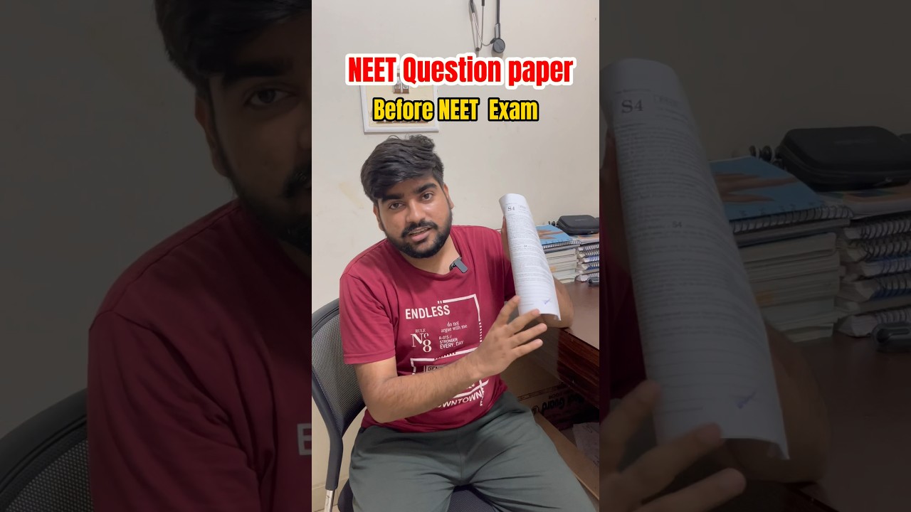 Hilarious NEET Question Paper Preview Before the Exam! ๐