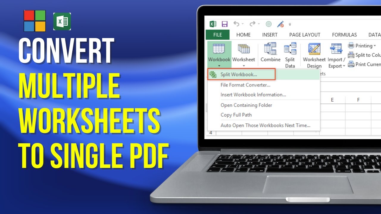 Convert Multiple Worksheets to One PDF 📄