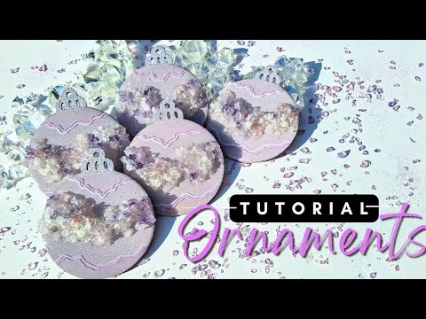 Resin Geode Ornaments Tutorial For Beginners✨️  How To Make Ornaments, Resin Ornaments DIY Epoxy Art