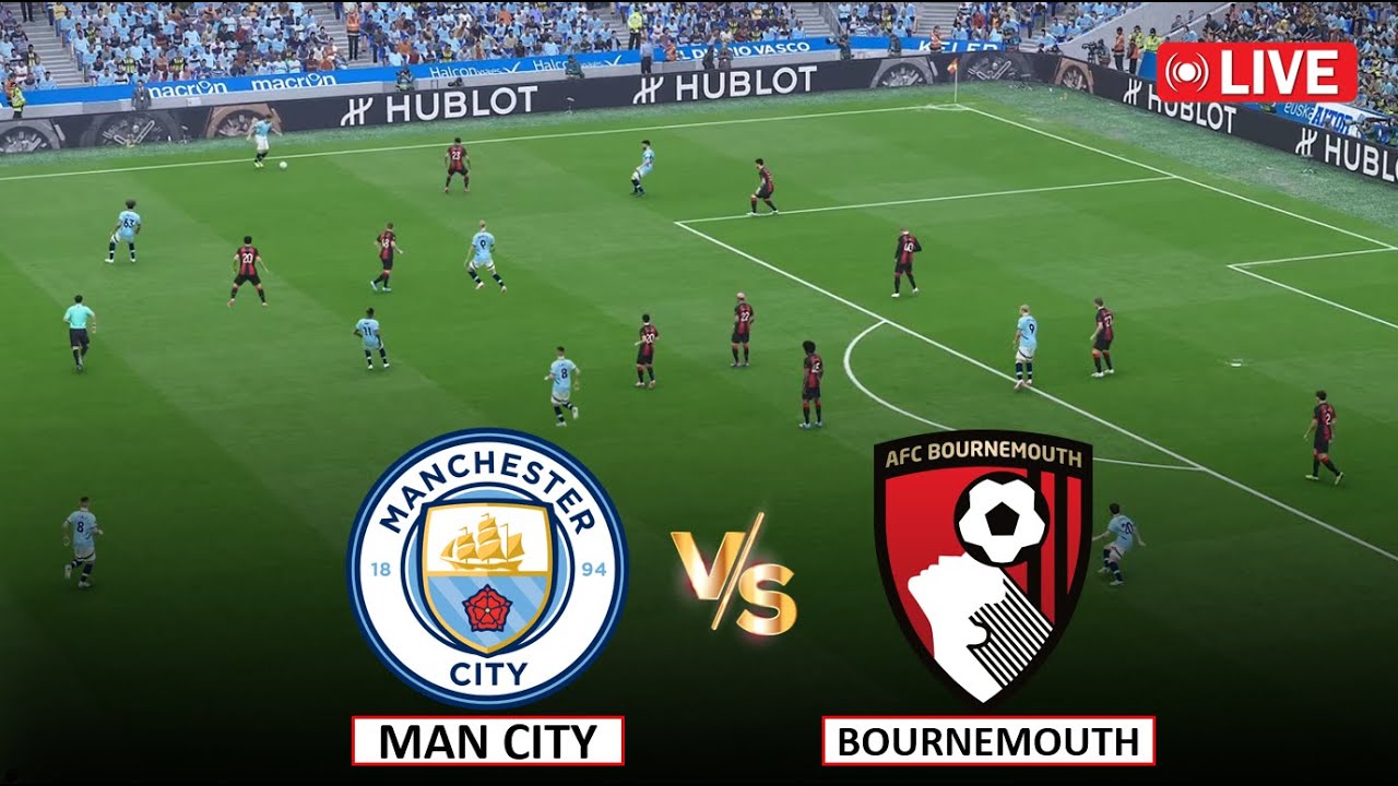 ⚽ Live: Manchester City vs Bournemouth - Premier League Full Match on eFootball PES 21