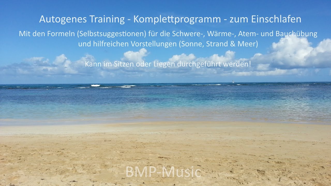 Entspannter Einschlafen mit Autogenes Training – Strand-Version 🏖️