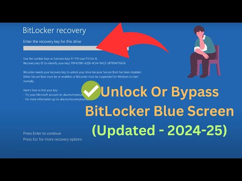Unlock Or Bypass BitLocker Blue Screen in Windows 11/10 | (✅ Updated - 2024-25)