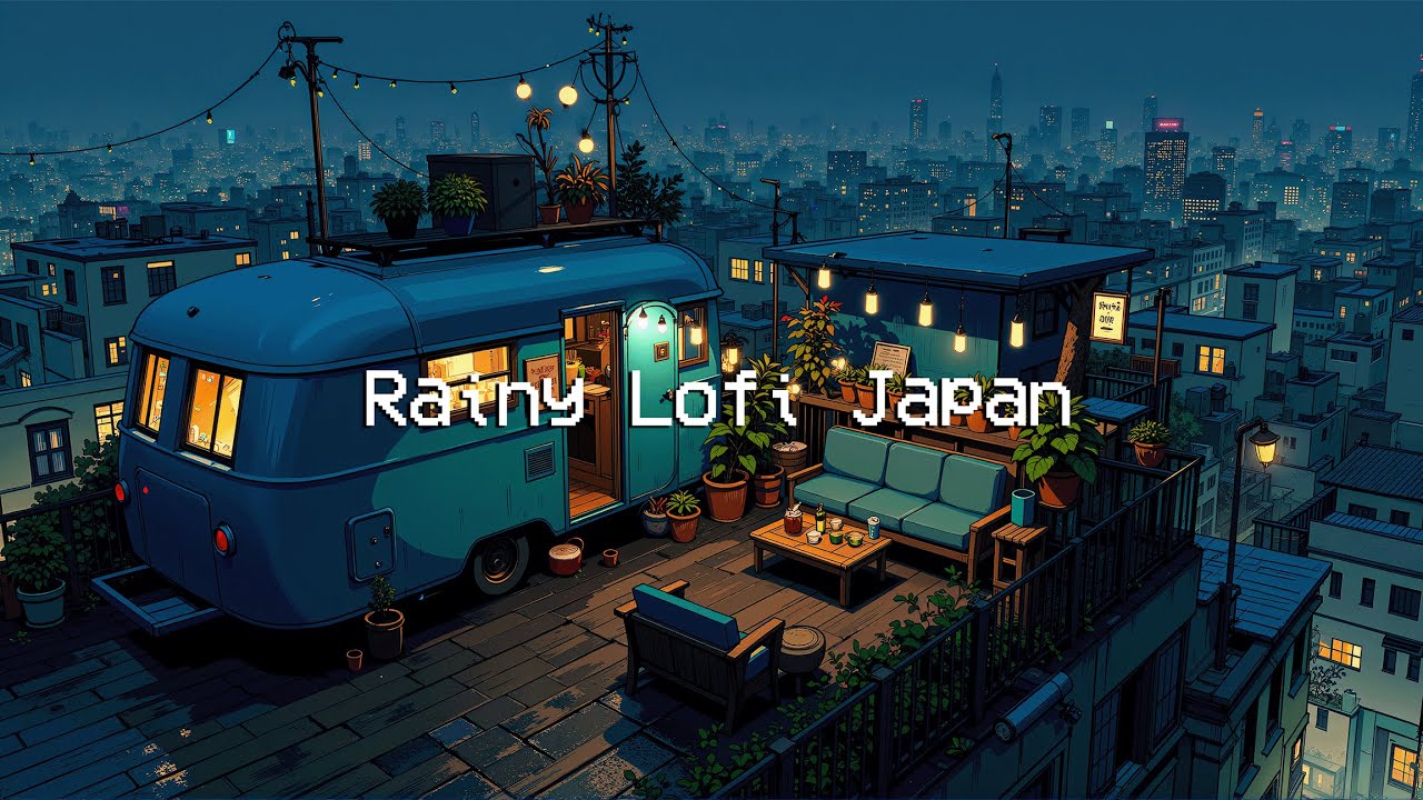 Relax with Rainy Japan Lofi 🎶 Soothing Rain & Chill Beats for Focus & Relaxation